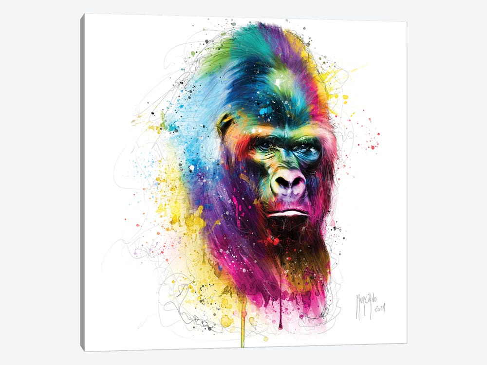 Gorilla In The Mist by Patrice Murciano 1-piece Canvas Wall Art