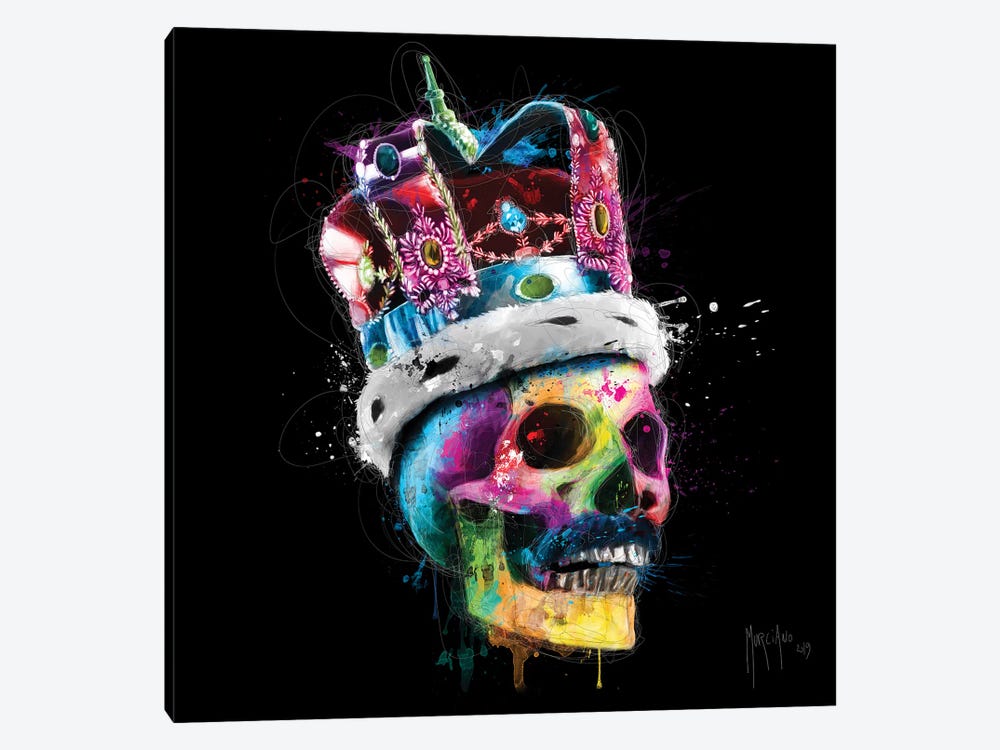 Freddie Mercury Skull by Patrice Murciano 1-piece Canvas Artwork