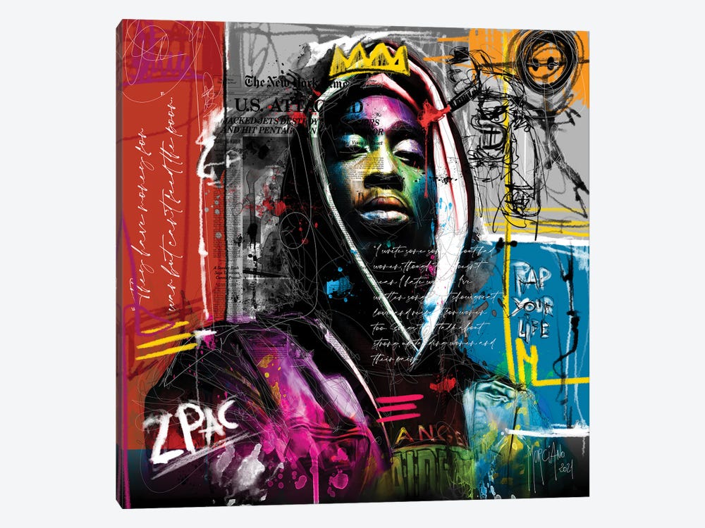 2Pac by Patrice Murciano 1-piece Canvas Art