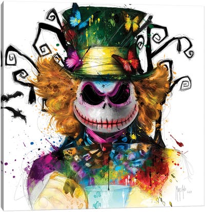 Burton In Wonderland Canvas Art Print - The Mad Hatter