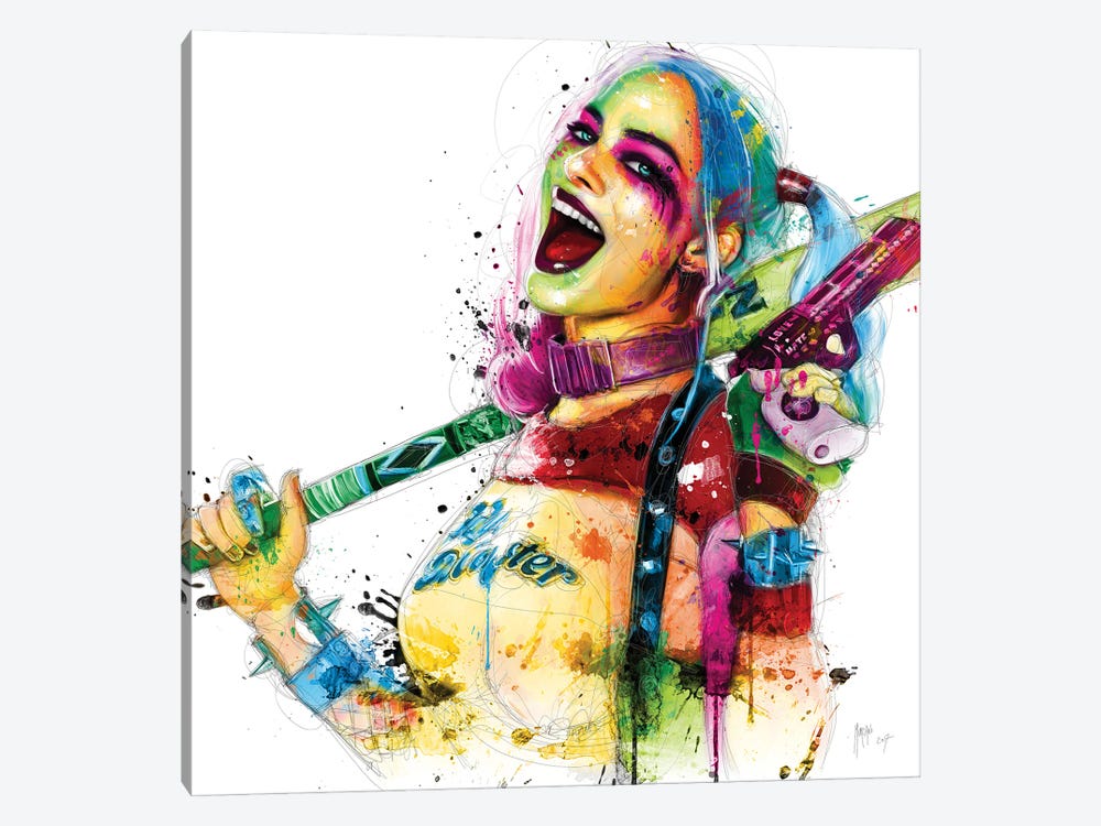 Harley Quinn by Patrice Murciano 1-piece Canvas Art Print