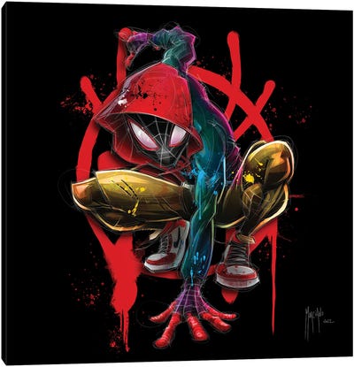 Miles Morales (Spider-Man) Canvas Art Print - Superhero Art