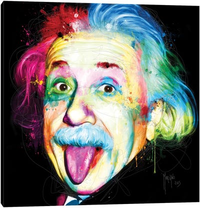 Albert Einstein Canvas Art Print - Inventors & Scientists
