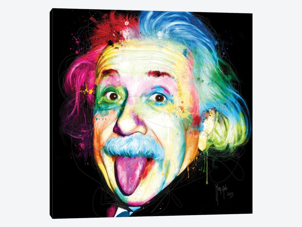 Albert Einstein by Patrice Murciano 1-piece Canvas Art