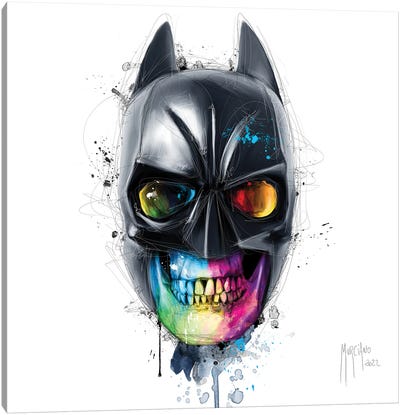 The Bat Skull Canvas Art Print - Patrice Murciano