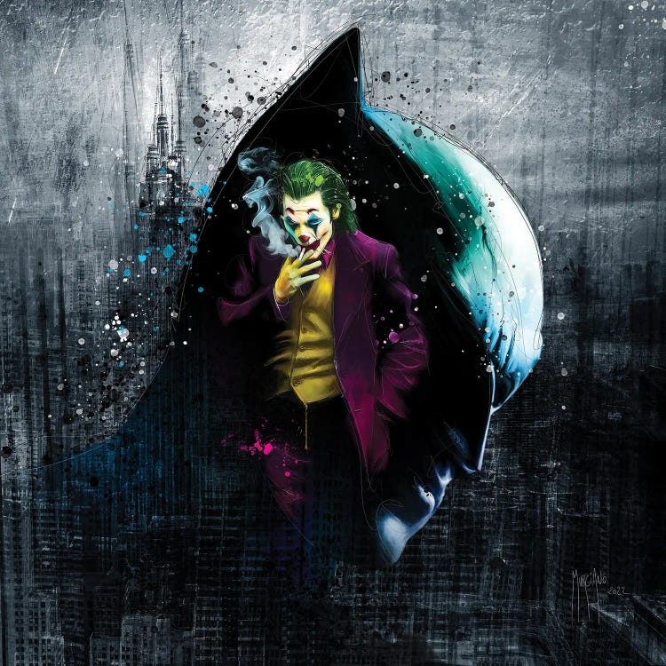 The Batman And The Joker by Patrice Murciano wall art