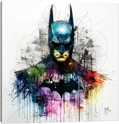 Gotham Canvas Art Print - Justice League