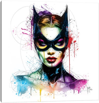 The Cat Canvas Art Print - Catwoman