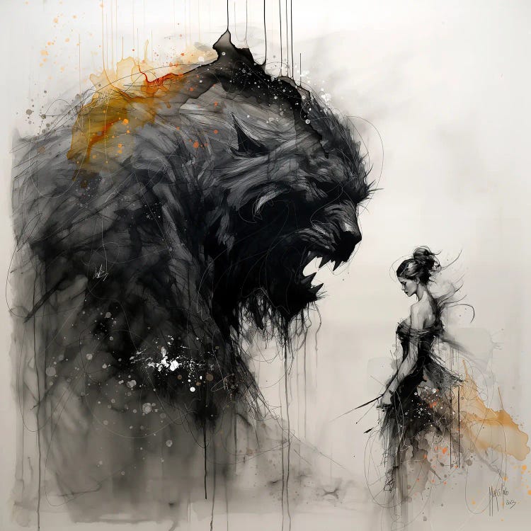 The Beauty And The Beast by Patrice Murciano wall art