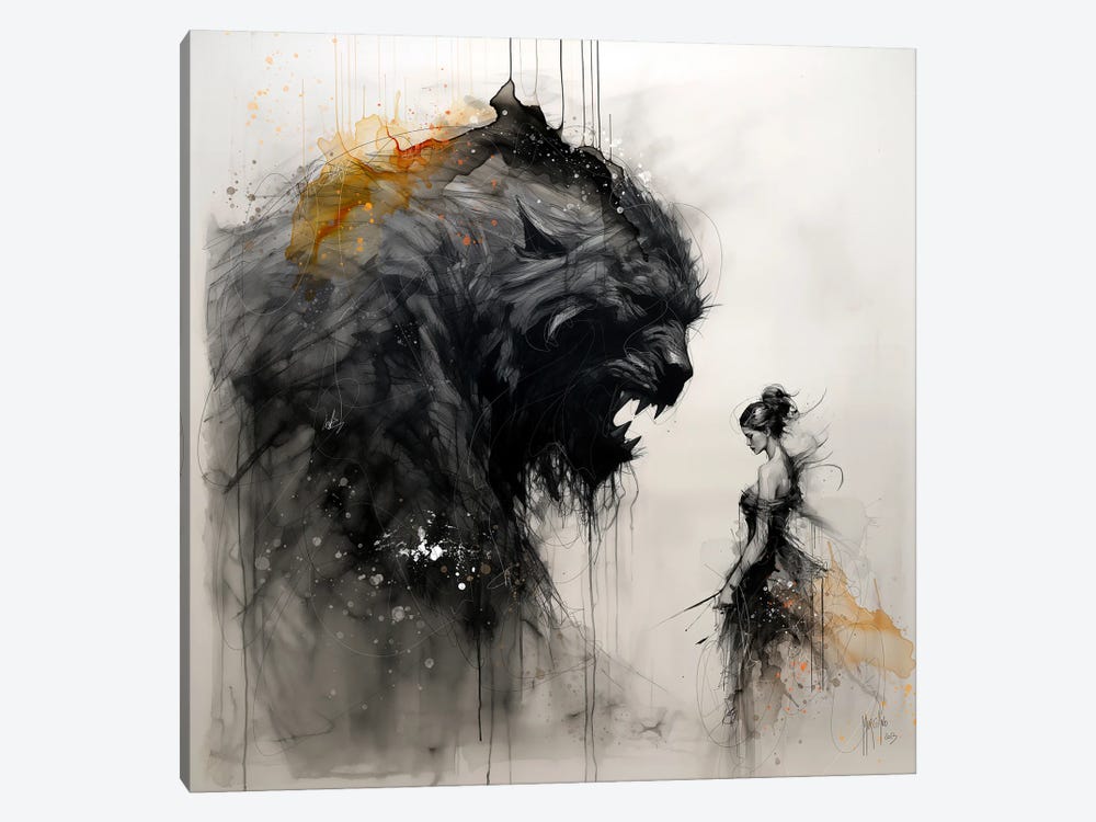 The Beauty And The Beast by Patrice Murciano 1-piece Canvas Print