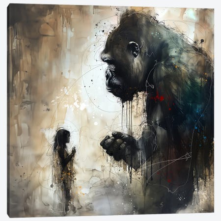 King Kong Love Dwan Canvas Print #PMU215} by Patrice Murciano Canvas Artwork