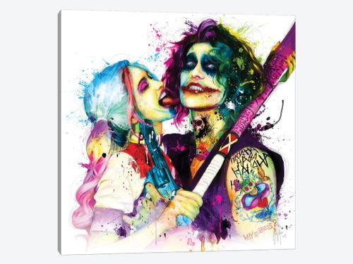 Joker Harley Quinn Canvas Print By Patrice Murciano Icanvas