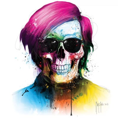 Andy Warhol Skull by Patrice Murciano canvas print