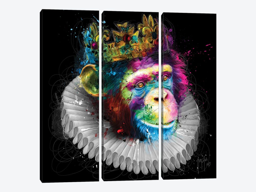 Monking by Patrice Murciano 3-piece Canvas Art Print
