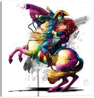NaPOPleon Canvas Art Print - Horseback Art