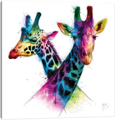 Savannah Canvas Art Print - Giraffe Art