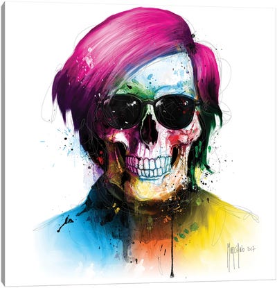 Andy Warhol Skull Canvas Art Print - Patrice Murciano