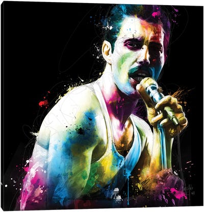 The Show Must Go On Canvas Art Print - Freddie Mercury