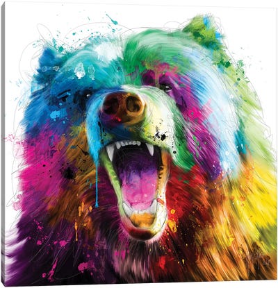 Bear Pop Canvas Art Print - Patrice Murciano
