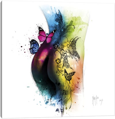 Butterfly Tattoo Canvas Art Print - Patrice Murciano