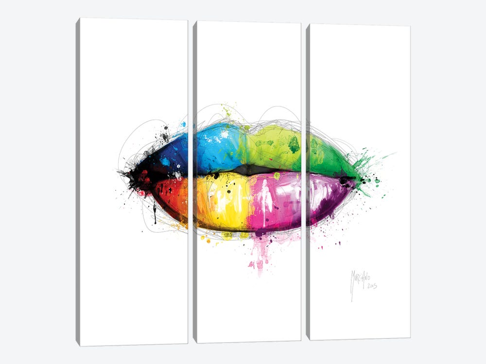 Candy Mouth by Patrice Murciano 3-piece Art Print