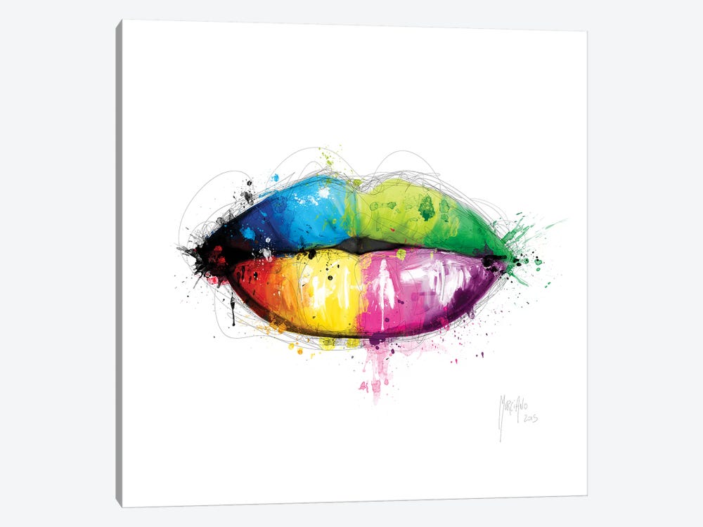 Candy Mouth by Patrice Murciano 1-piece Canvas Art Print