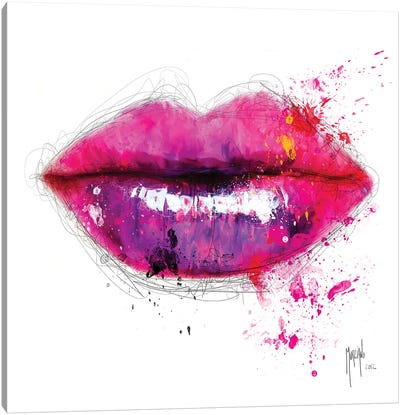 Colors Of Kiss Canvas Art Print - Lips Art