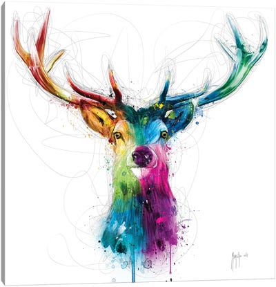 Free And Wild Canvas Art Print - Deer Art