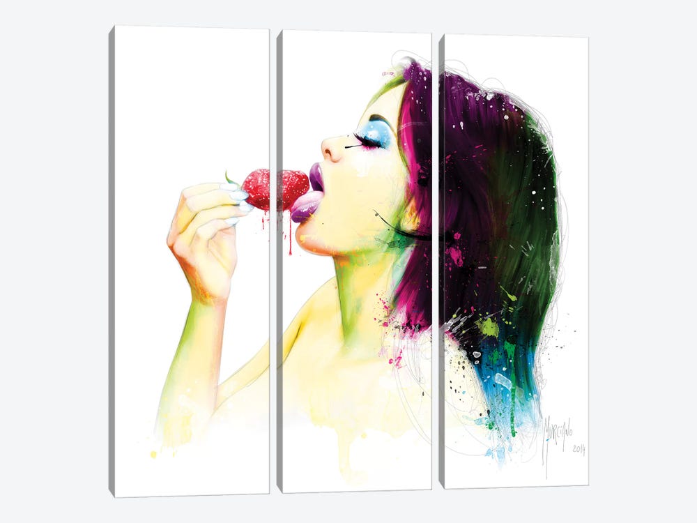 Fruity Kiss I by Patrice Murciano 3-piece Canvas Artwork