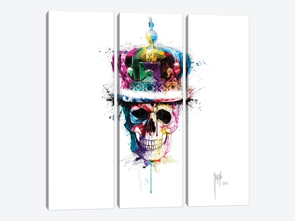 God Save The Queen by Patrice Murciano 3-piece Canvas Wall Art