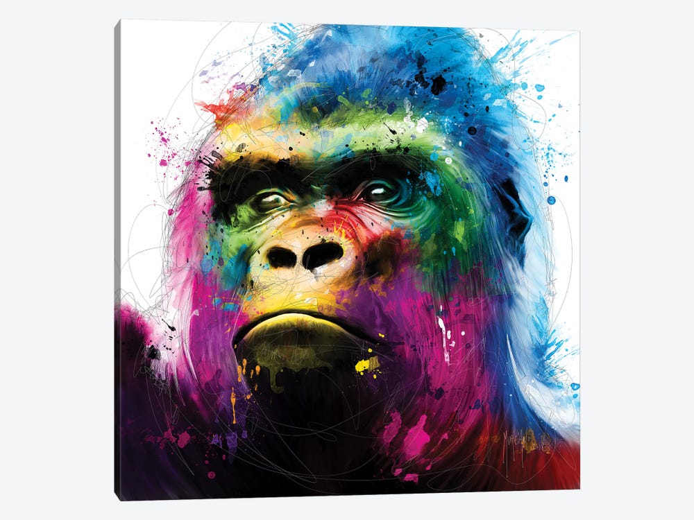 Gorilla by Patrice Murciano 1-piece Canvas Art Print