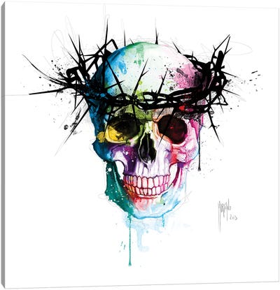 Jesus's Skull Canvas Art Print - Patrice Murciano