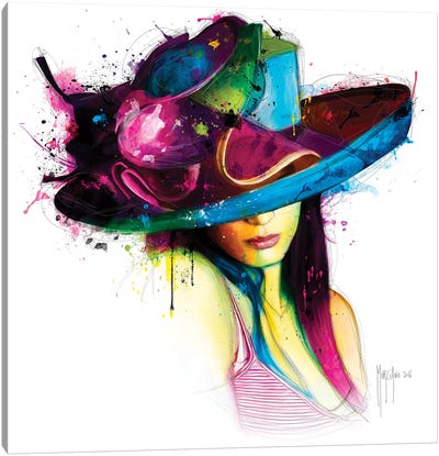 La Jeune Fille Au Chapeau Canvas Art Print - Patrice Murciano