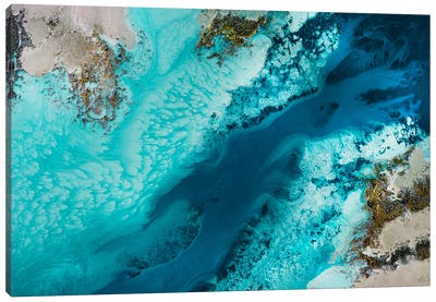 Salt Water Passage Canvas Art Print - Turquoise Art