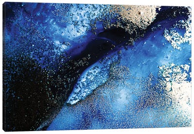 Navy Passage Canvas Art Print - Coastal & Ocean Abstract Art