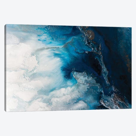 Blue Waters Canvas Print #PMV1} by Petra Meikle de Vlas Canvas Wall Art