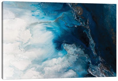 Blue Waters Canvas Art Print - Petra Meikle de Vlas