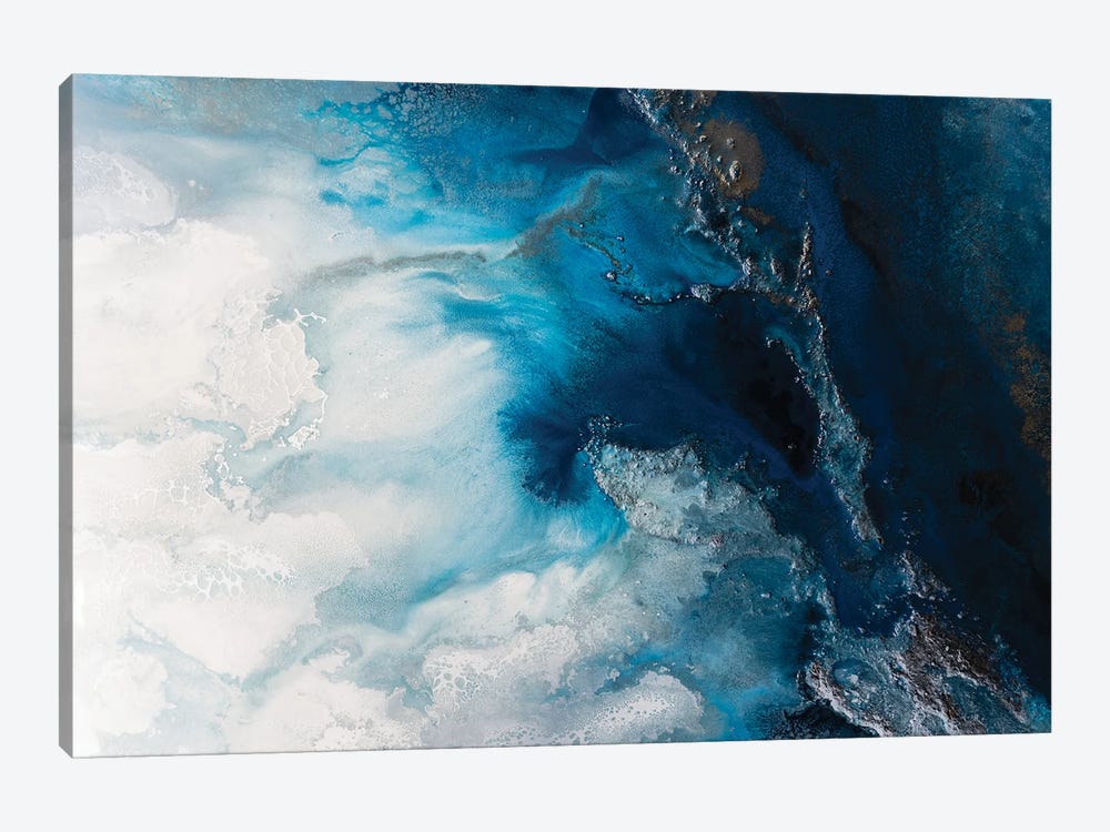 Blue Waters by Petra Meikle de Vlas 1-piece Canvas Art Print