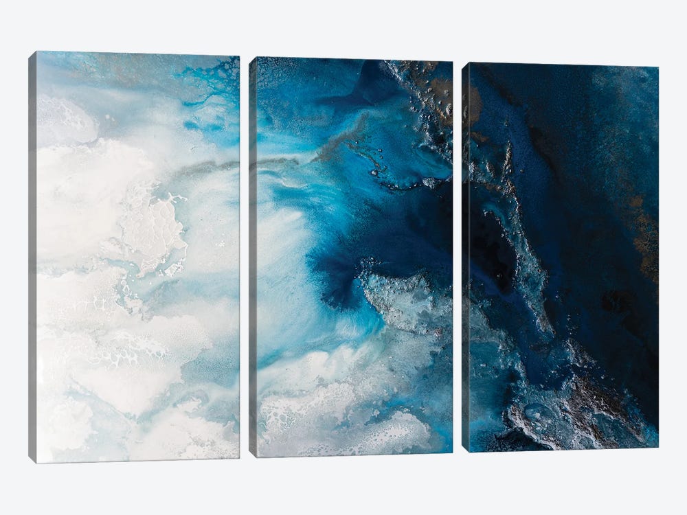 Blue Waters by Petra Meikle de Vlas 3-piece Art Print