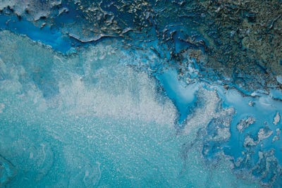 Cyan Waters by Petra Meikle de Vlas art print