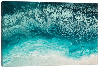 Aqua Floating Canvas Art Print - Petra Meikle de Vlas