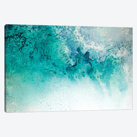 Turquoise Whispering Canvas Print #PMV85} by Petra Meikle de Vlas Canvas Print