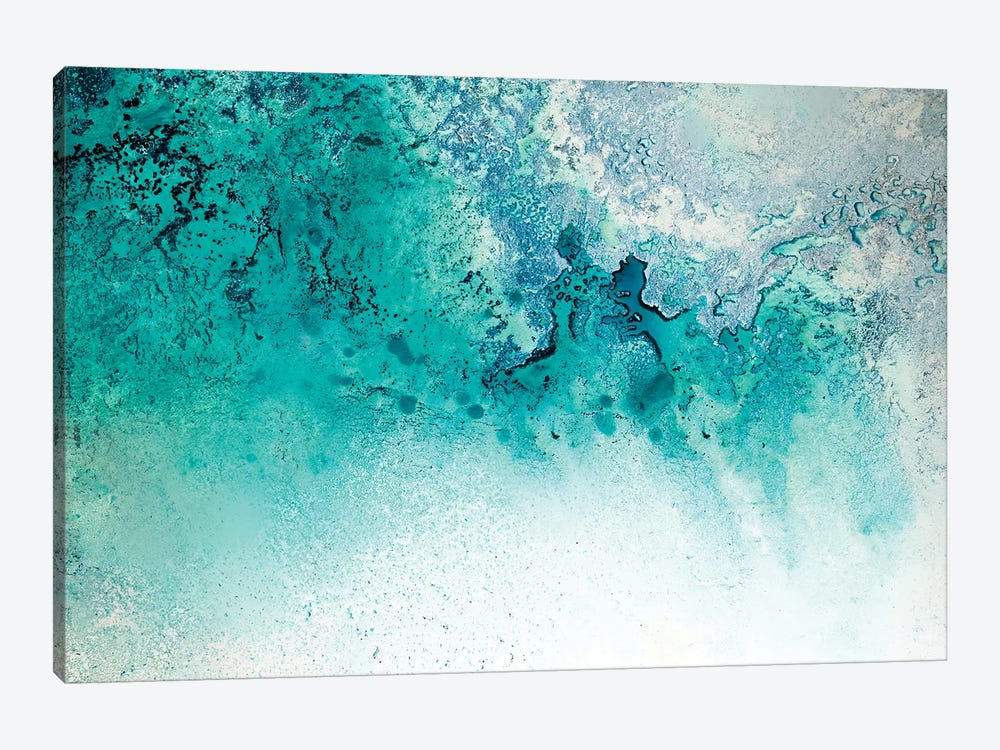 Turquoise Whispering by Petra Meikle de Vlas 1-piece Canvas Art Print