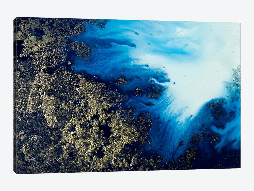Navy Shimmer by Petra Meikle de Vlas 1-piece Canvas Art Print