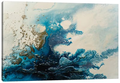 A Royal Escape Canvas Art Print - Coastal & Ocean Abstract Art