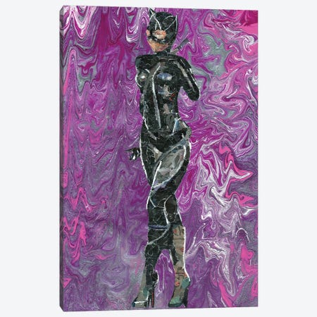 Catwoman Canvas Print #PMY10} by p_ThaNerd Canvas Wall Art
