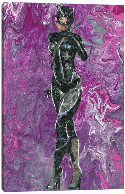 Catwoman Canvas Art Print - p_ThaNerd