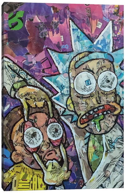 Vertical Rick And Morty Canvas Art Print