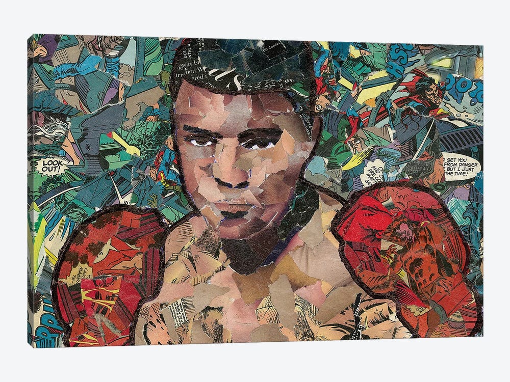 Ali Comic Collage by p_ThaNerd 1-piece Canvas Wall Art