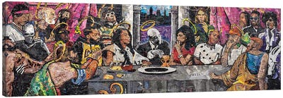 Immortal Icons Canvas Art Print - The Last Supper Reimagined